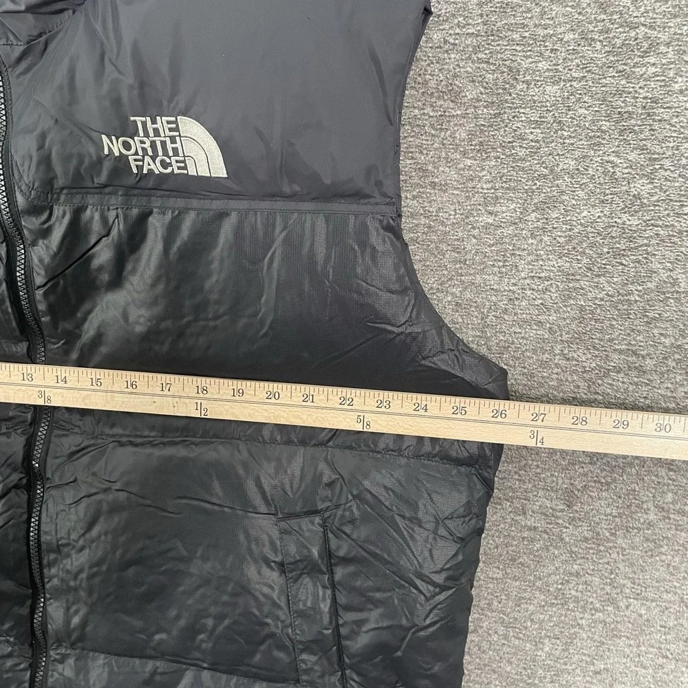 The North Face Nuptse Vest Mens XL Black‎ 700 Fill Down Puffer Hooded Full Zip